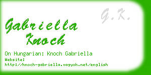 gabriella knoch business card